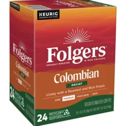 Folgers 100% Colombian Decaf Coffee K-Cups (24/Box)
