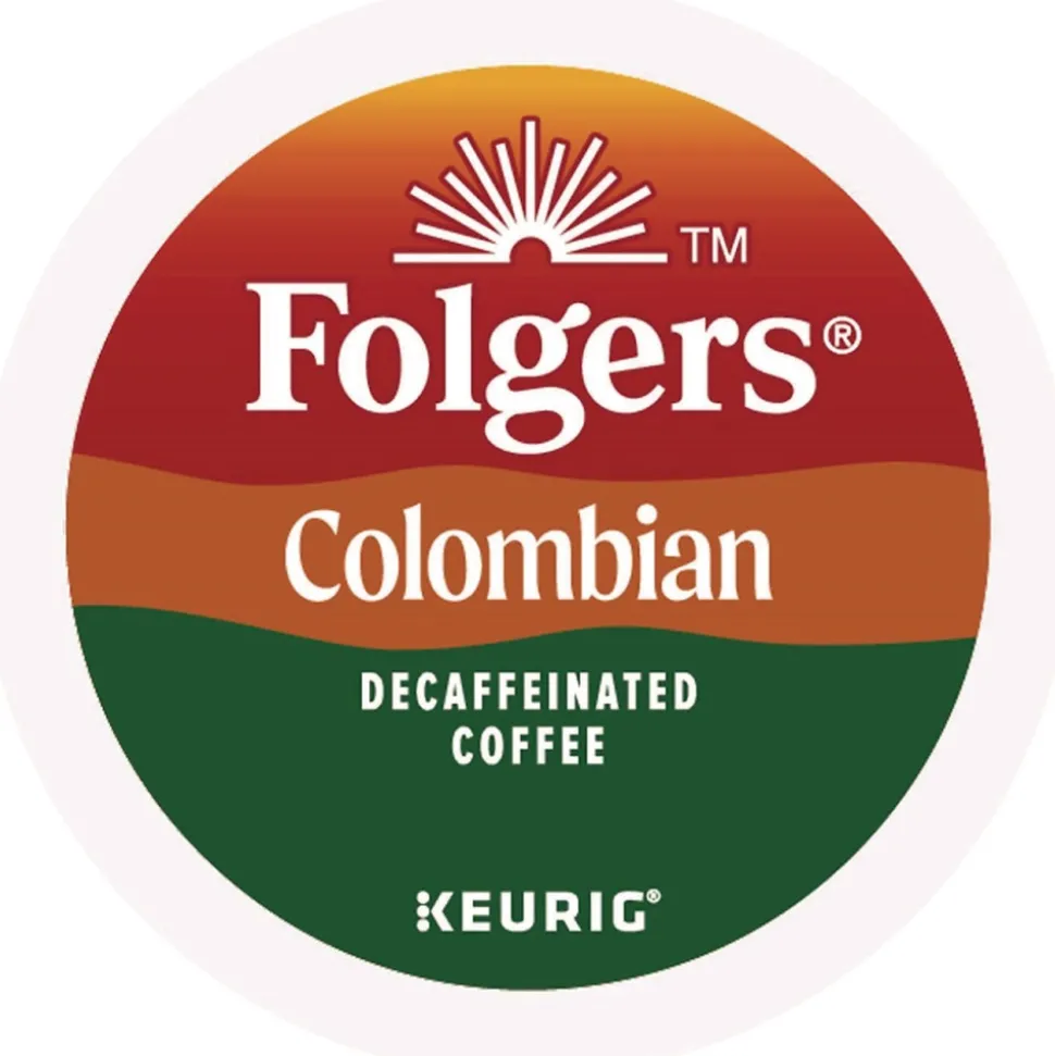 Folgers 100% Colombian Decaf Coffee K-Cups (24/Box)