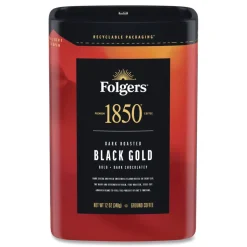 Folgers 12 oz Bag Black Gold Coffee (6/Carton)
