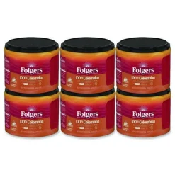 Folgers 22.6 oz. Canister Coffee - Columbian (6/Carton)