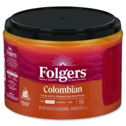 Folgers 22.6 oz. Canister Coffee - Columbian (6/Carton)