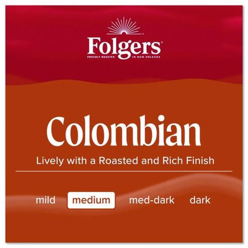 Folgers 22.6 oz. Canister Coffee - Columbian (6/Carton)