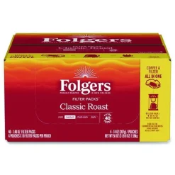Folgers 1.4 oz. Classic Roast Coffee Filter Packs (40/Carton)