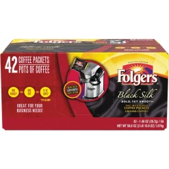 Folgers 1.4 oz. Packet Coffee - Black Silk (42/Carton)