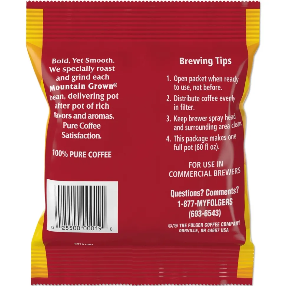 Folgers 1.4 oz. Packet Coffee - Black Silk (42/Carton)