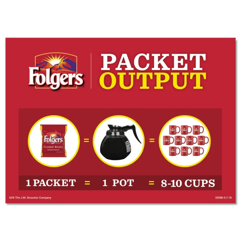 Folgers 1.4 oz. Packet Coffee - Black Silk (42/Carton)