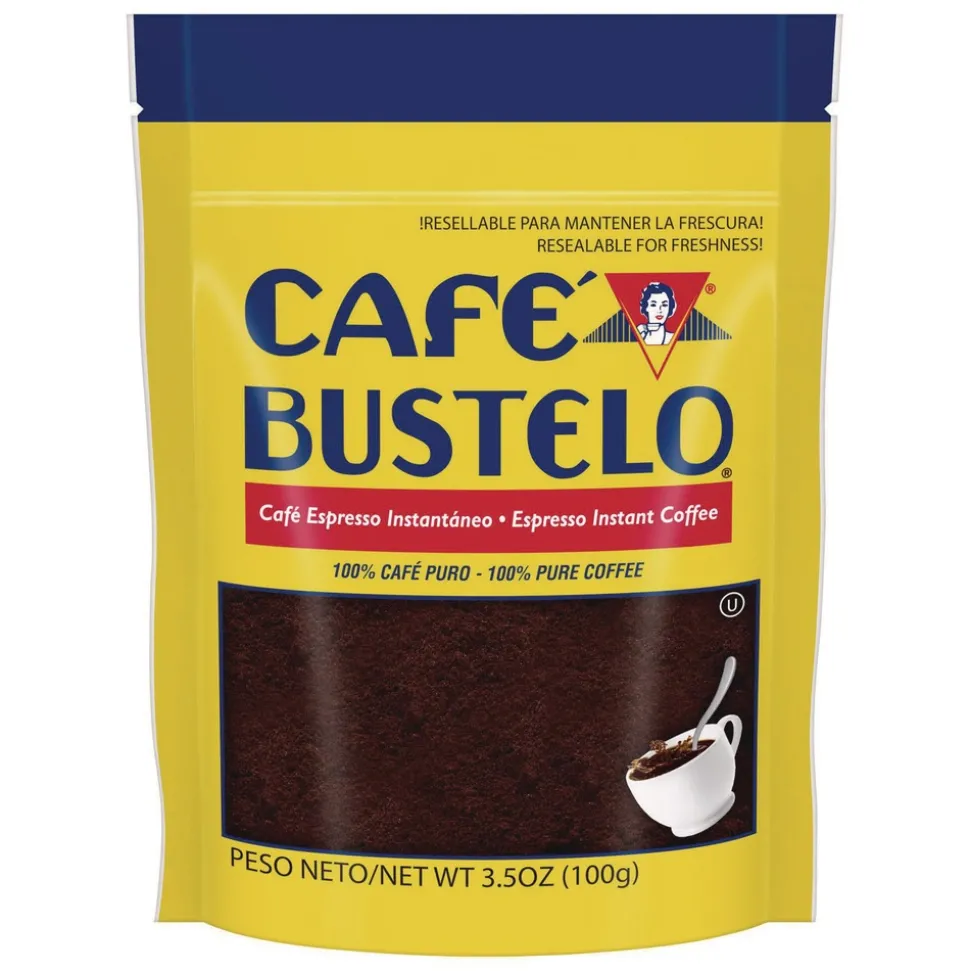 Folgers 3.5 oz Packet Espresso Cafe Bustelo Instant Coffee (24/Carton)