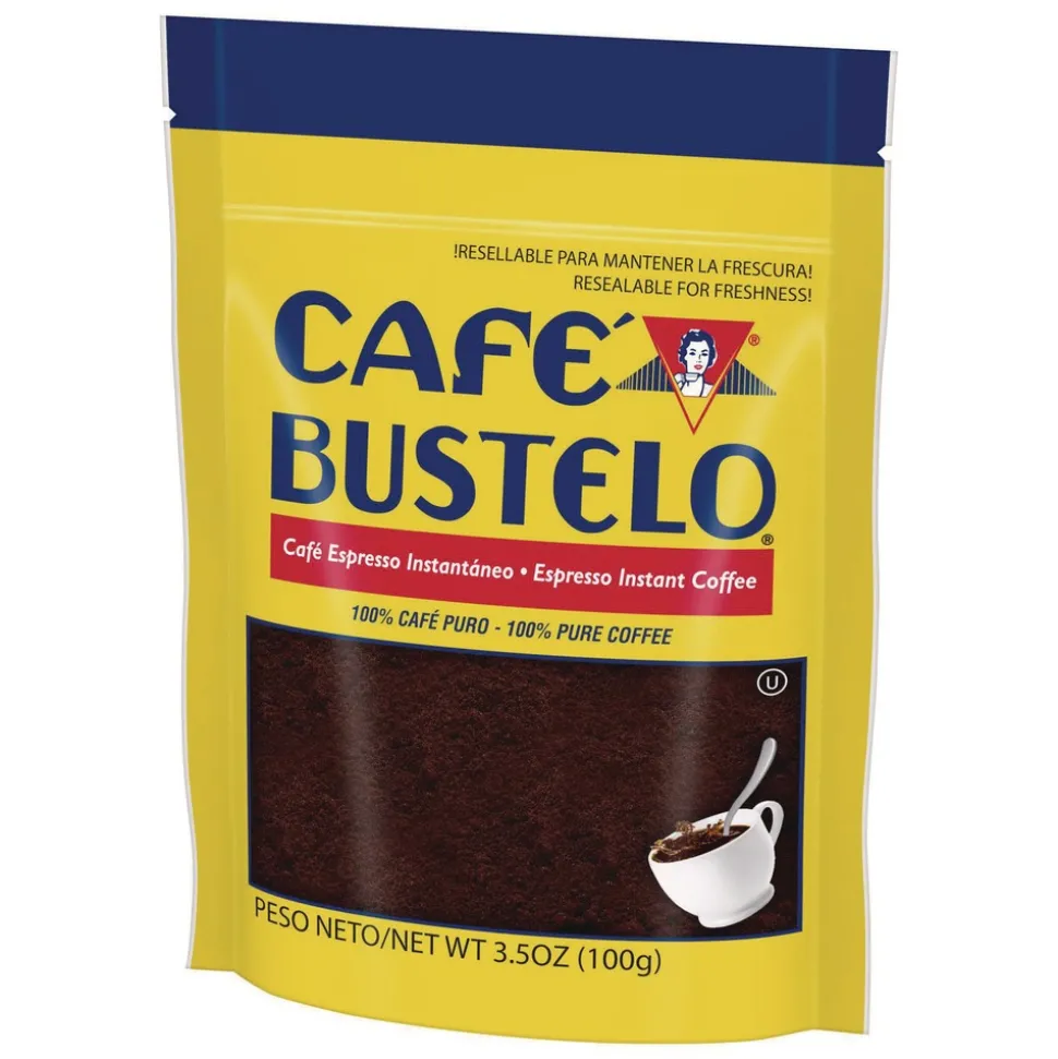 Folgers 3.5 oz Packet Espresso Cafe Bustelo Instant Coffee (24/Carton)