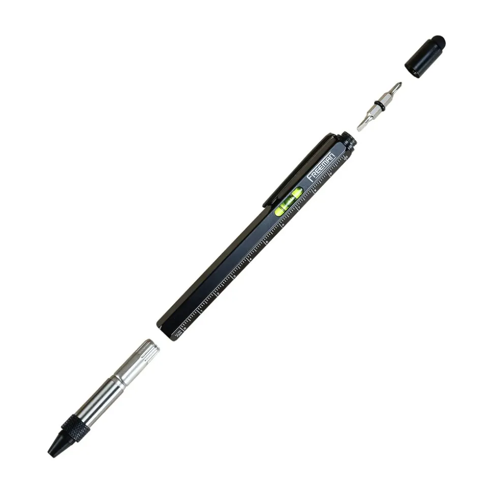 Freeman 2-Piece Multi-Tool Pen Set with Ink Refills and (3) Alkaline Batteries