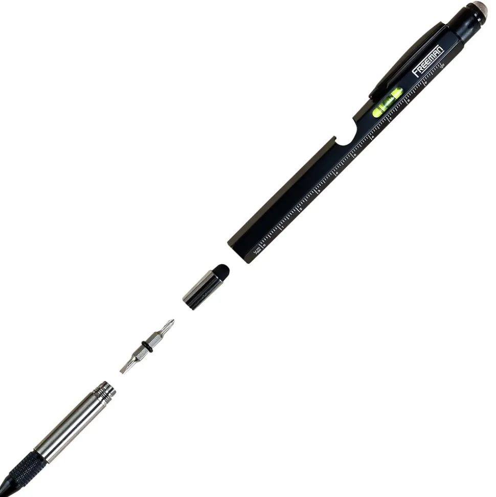 Freeman 2-Piece Multi-Tool Pen Set with Ink Refills and (3) Alkaline Batteries