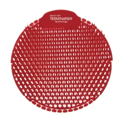 Fresh Products S7-F-005I030M-82-AAA10-00 Slant7 with Terminator Urinal Screen - Forest Scent, Red (30/Carton)