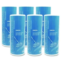 Fresh Products SSC-F-006I024M-22 Super-Sorb 12 oz. Shaker Can 720 oz. Liquid Spill Absorbent - Lemon Scent (6/Box)