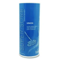Fresh Products SSC-F-006I024M-22 Super-Sorb 12 oz. Shaker Can 720 oz. Liquid Spill Absorbent - Lemon Scent (6/Box)
