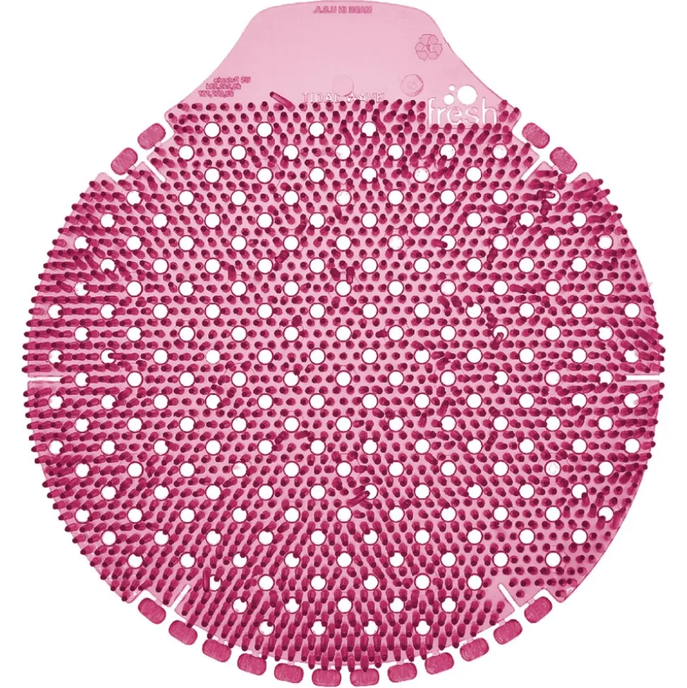 Fresh Products TWDS-F-006I036M-01 0.42 oz. Tidal Wave Urinal Screen - Apple Scent, Red (6/Box)