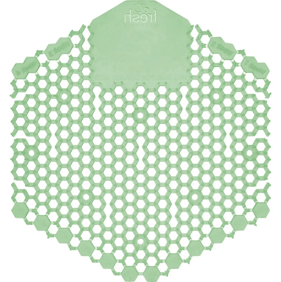 Fresh Products Wave 3D Urinal Deodorizer Screen - Cucumber Melon Scent, Green (10/Box)