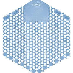 Fresh Products Wave 3D Urinal Deodorizer Screen - Blue, Cotton Blossom Scent (10/Box, 6 Boxes/Carton)