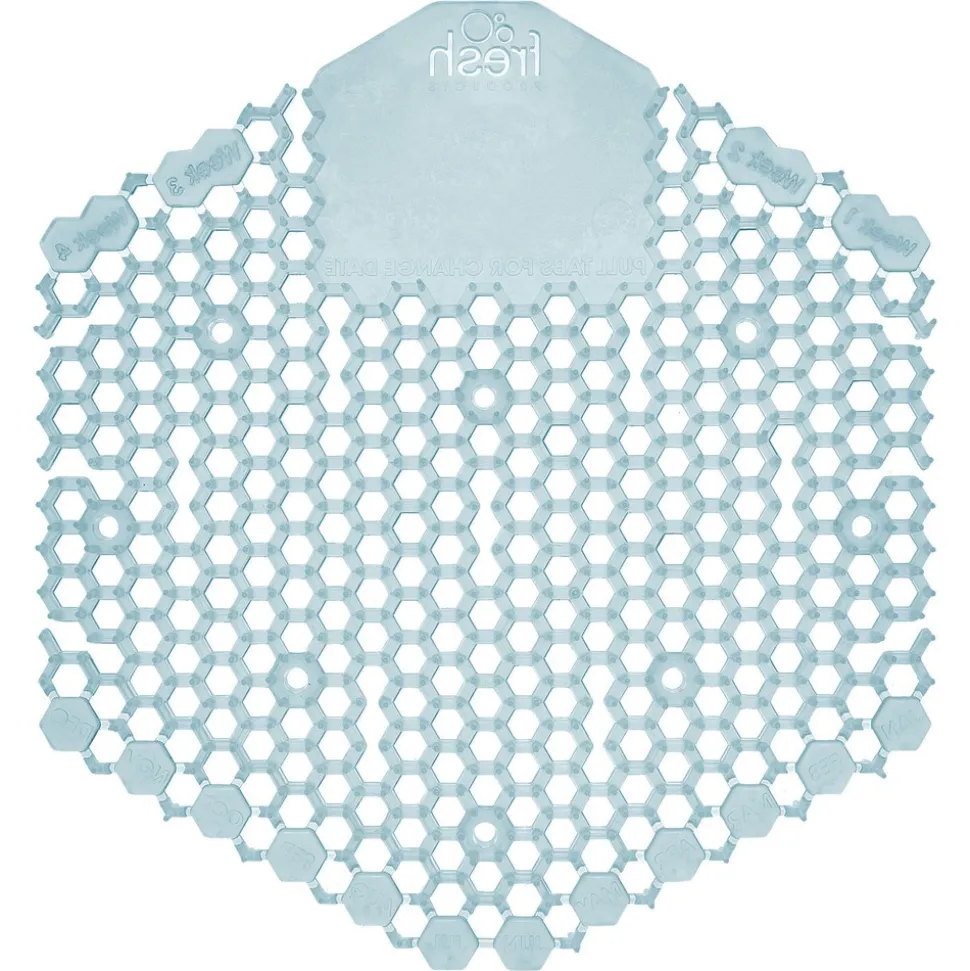 Fresh Products 3WDS-F-010I060M-08 Wave 3D Urinal Deodorizer Screen - Ocean Mist Scent, Blue (10/Box)