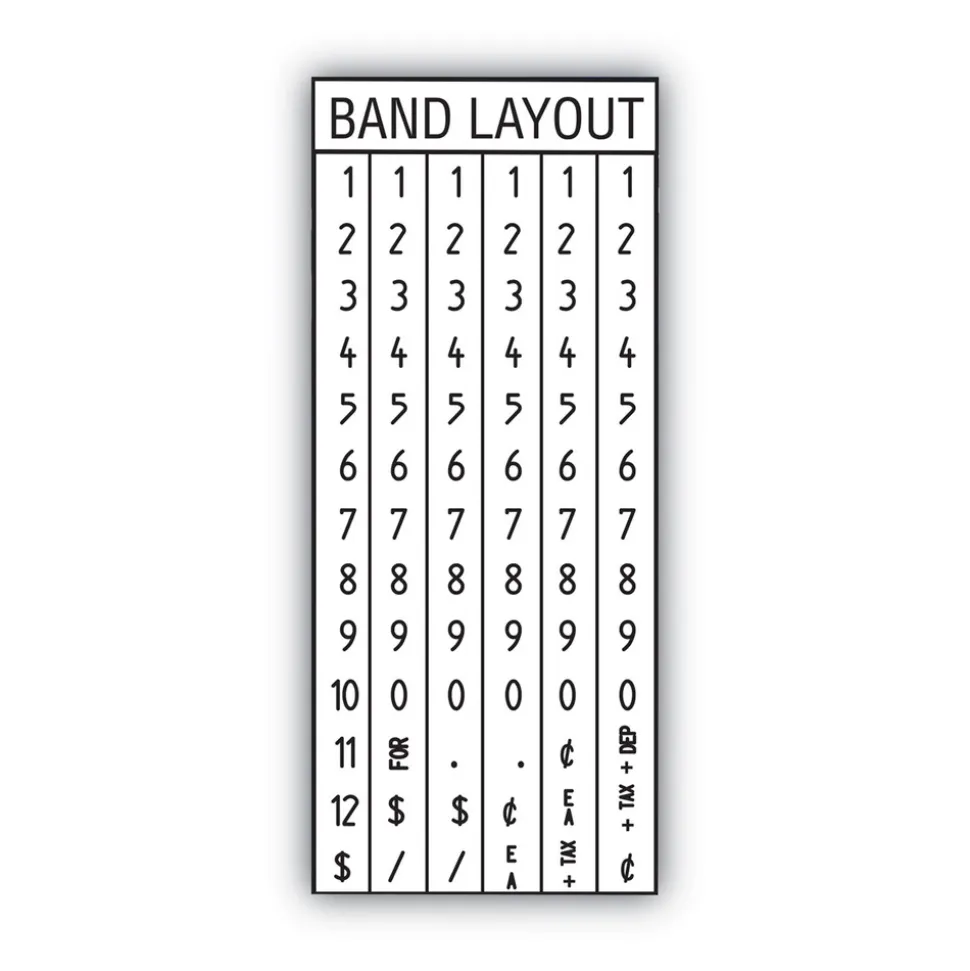 Garvey Model 22-6 0.81 in. x 0.44 in. Label Size 1-Line 6 Characters/Line Pricemarker Kit