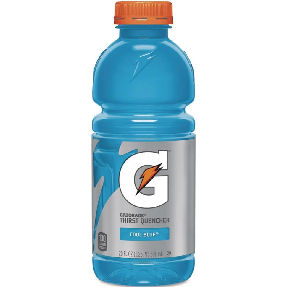 Gatorade QUA32481 G-Series 20 oz. Bottle Perform 02 Thirst Quencher - Cool Blue (24/Carton)