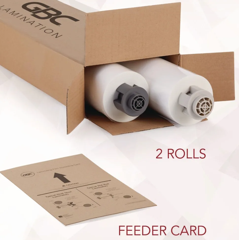 GBC 3000004EZ EZload 1.5 mil 25-in x 500 ft. Roll Film Nap I - Gloss Clear (2/Box)