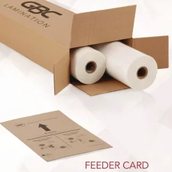 GBC EZload Nap I 1.5 mil 27 in. x 500 ft. Roll Film - Gloss Clear (2/Box)