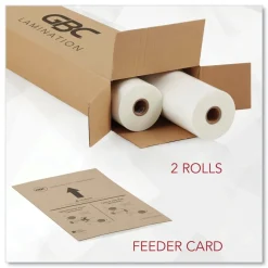 GBC NAP-Lam I 25 in. x 250 ft. 3 mil Roll Film - Gloss Clear (2/Box)