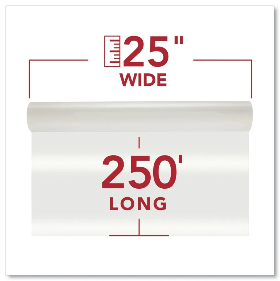 GBC NAP-Lam I 25 in. x 250 ft. 3 mil Roll Film - Gloss Clear (2/Box)