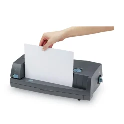 GBC 24-Sheet 3230ST Electric 2- to 3-Hole Adjustable Punch/Stapler - Gray