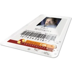 GBC UltraClear 2.56 in. x 3.75 in. 7 mil Thermal Laminating Pouches - Gloss Clear (100/Box)