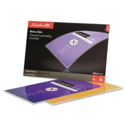 GBC UltraClear 11.5 in. x 17.5 in. 3 mil Thermal Laminating Pouches - Gloss Clear (25/Pack)