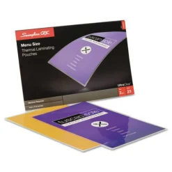 GBC UltraClear 11.5 in. x 17.5 in. 3 mil Thermal Laminating Pouches - Gloss Clear (25/Pack)