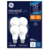 GE Reveal 5 Watts HDPlus LED A19 Light Bulb (4/Pack)
