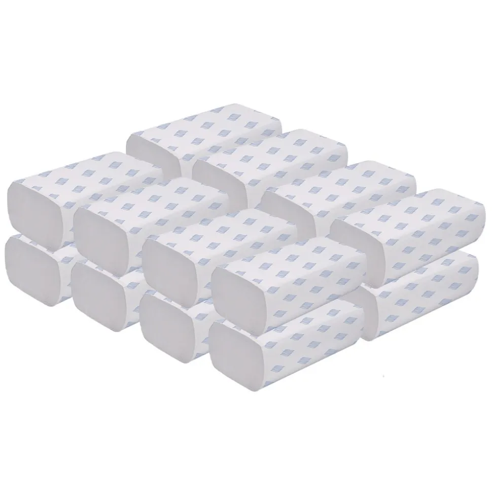 GEN 9.25 in. x 9.05 in. 1-Ply Multifold Towels - White (16/Carton)