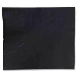 GEN 1401 4000-Piece/Carton 1-Ply 9 in. x 4.5 in. Cocktail Napkins - Black