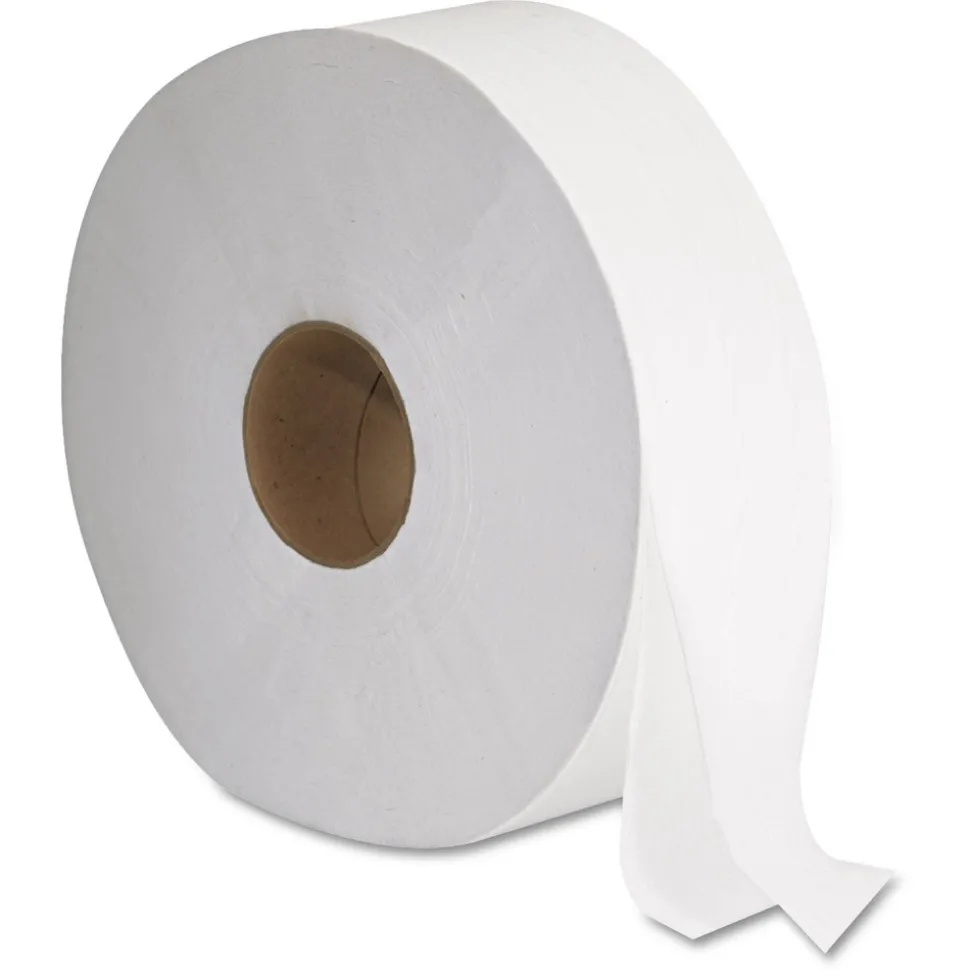 GEN G1513 3.3 in. x 1375 ft. 2-Ply JRT Septic Safe Jumbo Bath Tissue - White (6/Carton)