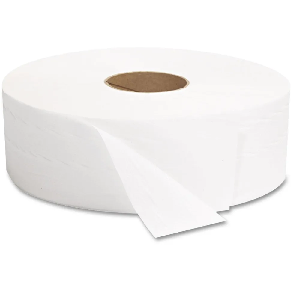 GEN G1513 3.3 in. x 1375 ft. 2-Ply JRT Septic Safe Jumbo Bath Tissue - White (6/Carton)