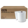 GEN G2820 1-Ply 8 in. x 800 ft. Hardwound Roll Towels - White (6/Carton)