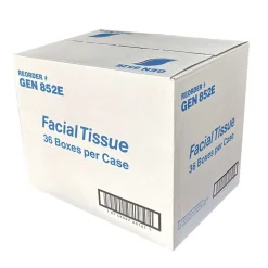 GEN 2-Ply Facial Tissue Cube Box - White (85 Sheets/Box, 36 Boxes/Carton)
