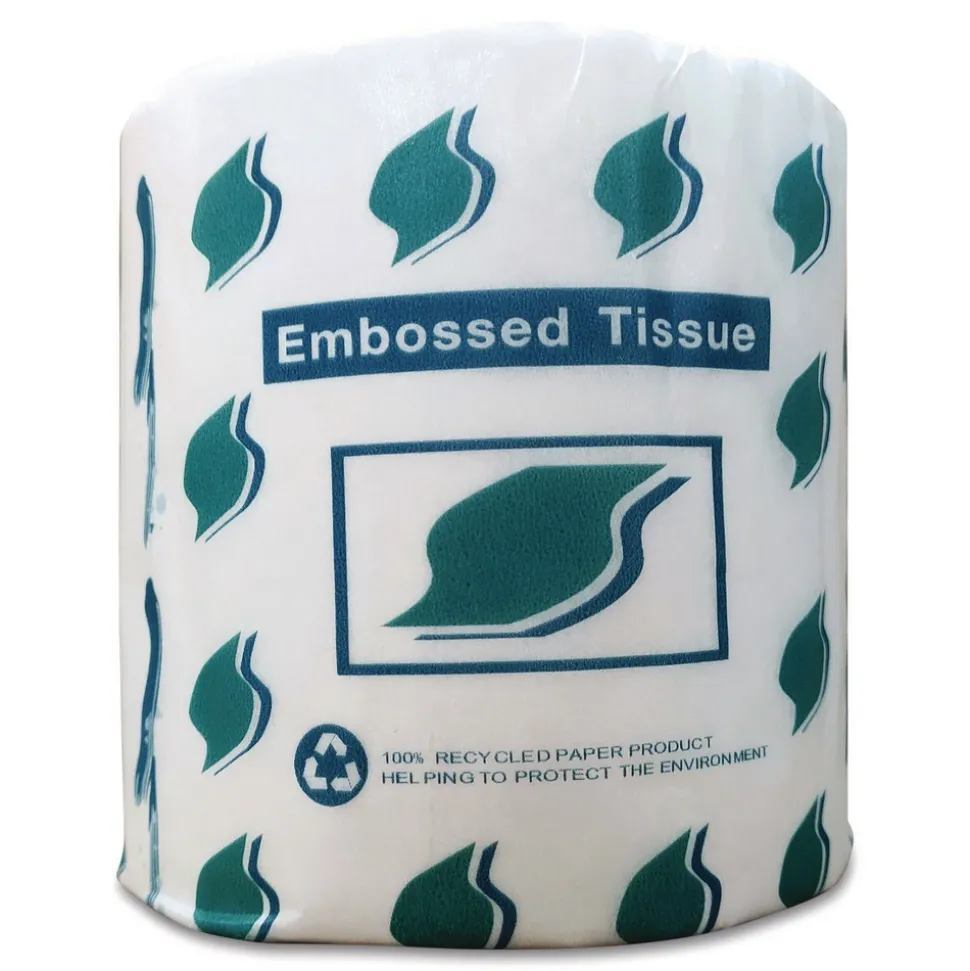 GEN 1-Ply Septic Safe Bath Tissue - White (1000 Sheets/Roll, 96 Rolls/ Carton)