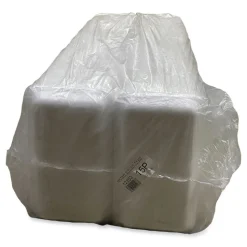 GEN 15PWH 14.44 in. x 7.88 in. x 1.37 in. #15P Meat Trays - White (200/Carton)