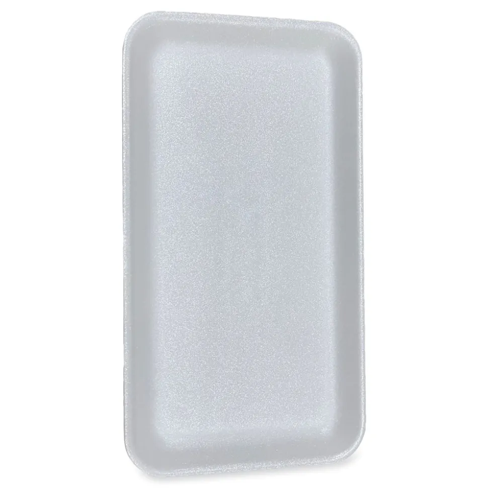 GEN 1525WH 14.5 in. x 8 in. x 0.75 in. #1525 Meat Trays - White (250/Carton)