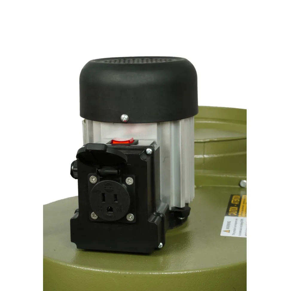 General International 110V 1 Phase 1 HP Dual Action Switch Commercial Dust Collector with 2 Micron Bag Filter