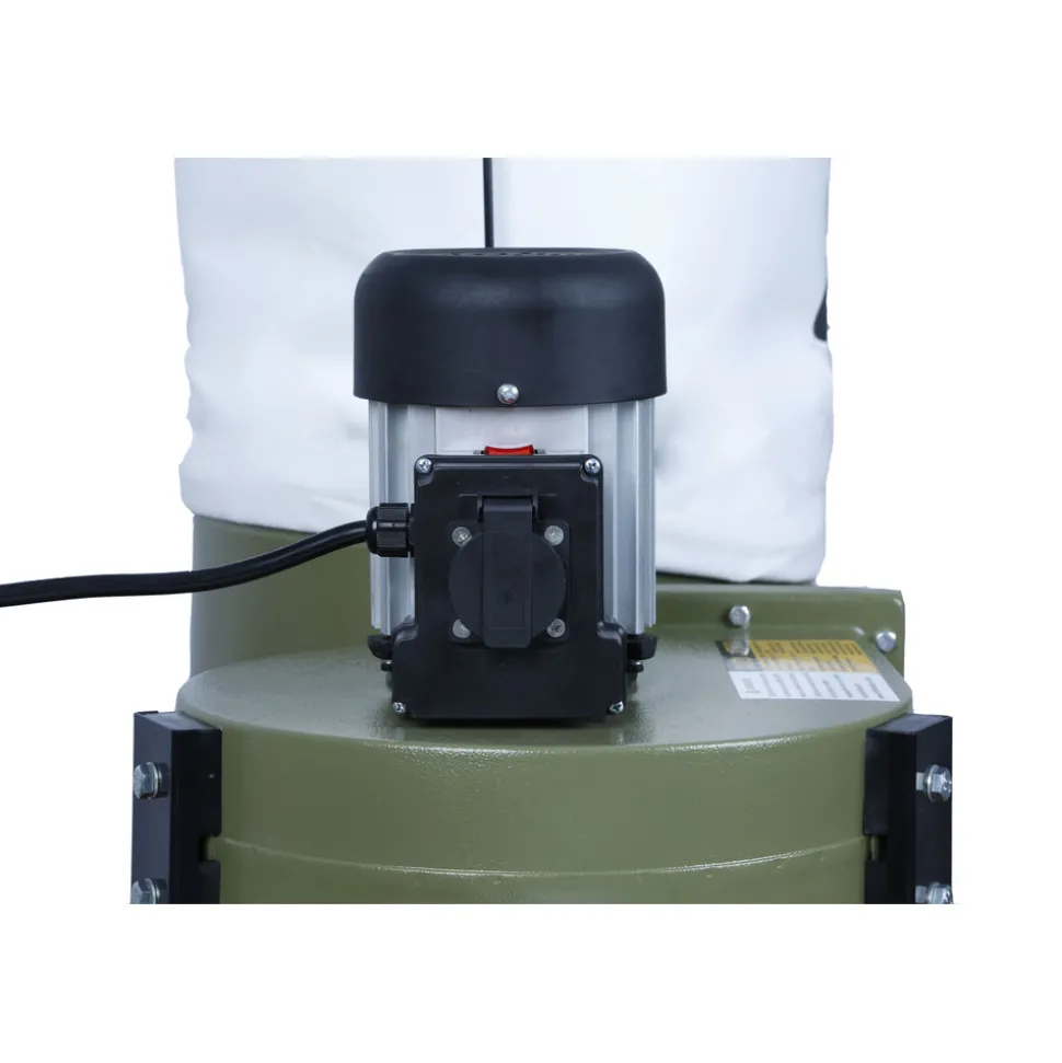 General International 110V 1 Phase 1 HP Dual Action Switch Commercial Dust Collector with 2 Micron Bag Filter