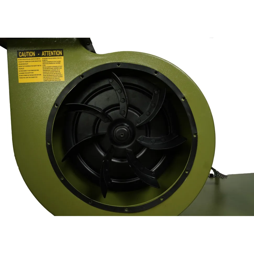 General International 110V 1 Phase 1 HP Dual Action Switch Commercial Dust Collector with 2 Micron Bag Filter