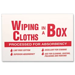 General Supply 5 lbs. Multipurpose Reusable Cotton Wiping Cloths - White (1/Box)