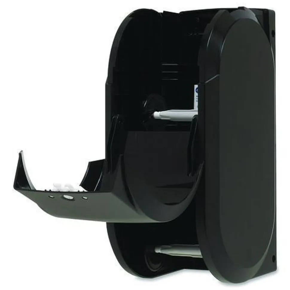 Georgia Pacific Professional Compact Vertical 2-Roll 14.06 in. x 6.69 in. x 8.19 in. Coreless Tissue Dispenser - Black (1/Carton)