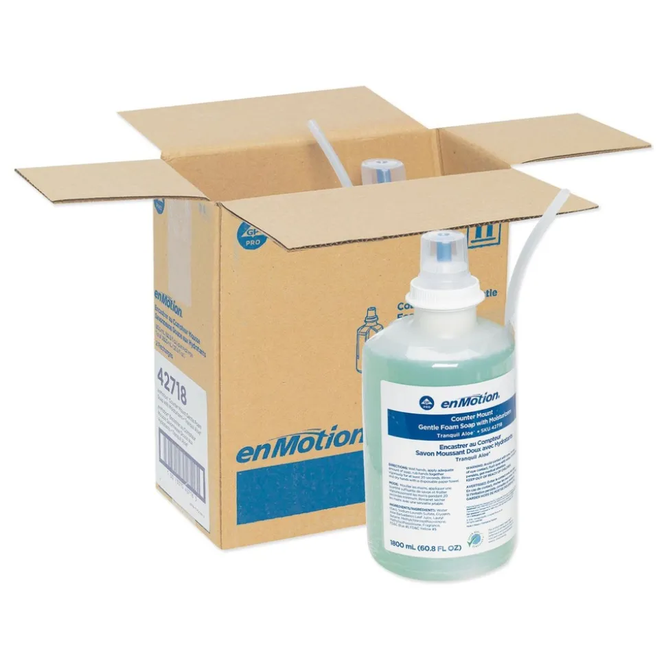 Georgia Pacific Professional 42718 enMotion 1800 mL Counter Mount Foam Soap Refill - Tranquil Aloe (2/Carton)