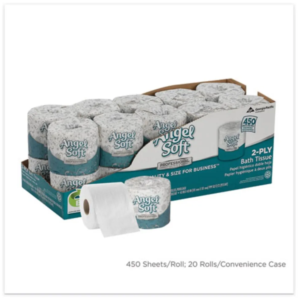 Georgia Pacific Professional Angel Soft Ps 2 Ply Premium Bathroom Tissue - White (20/Carton)