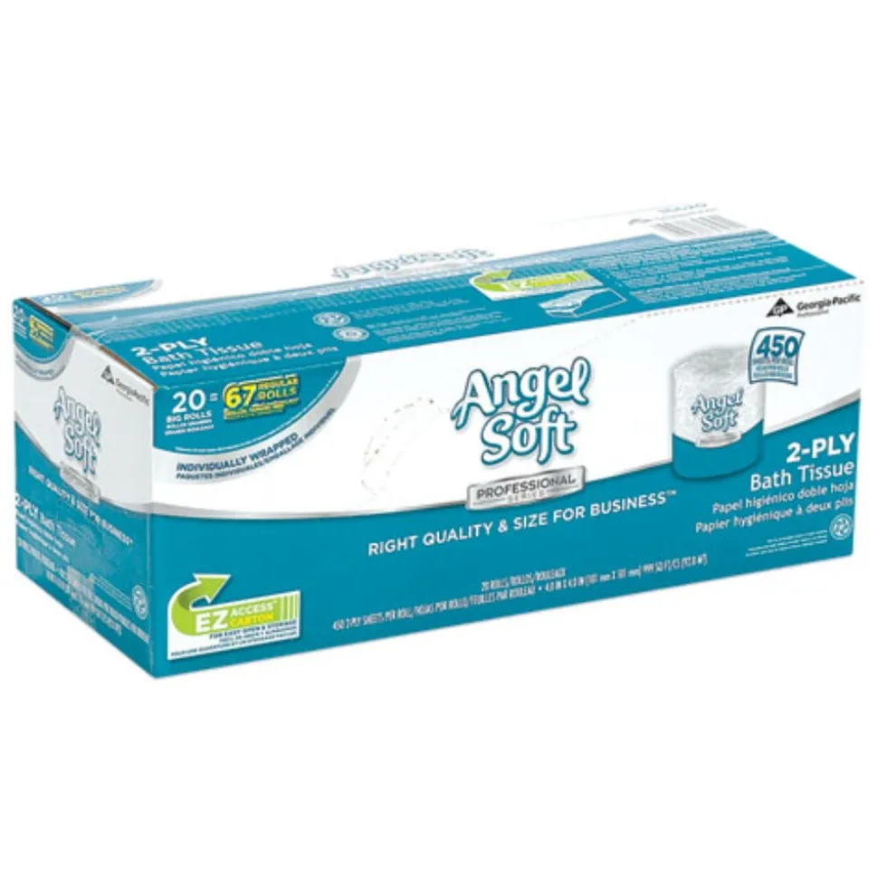 Georgia Pacific Professional Angel Soft Ps 2 Ply Premium Bathroom Tissue - White (20/Carton)