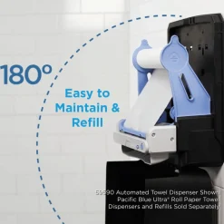 Georgia Pacific Professional Pacific Blue 7.87 in. x 1,150 ft. 1-Ply Ultra Paper Towels - Natural (3/Carton)